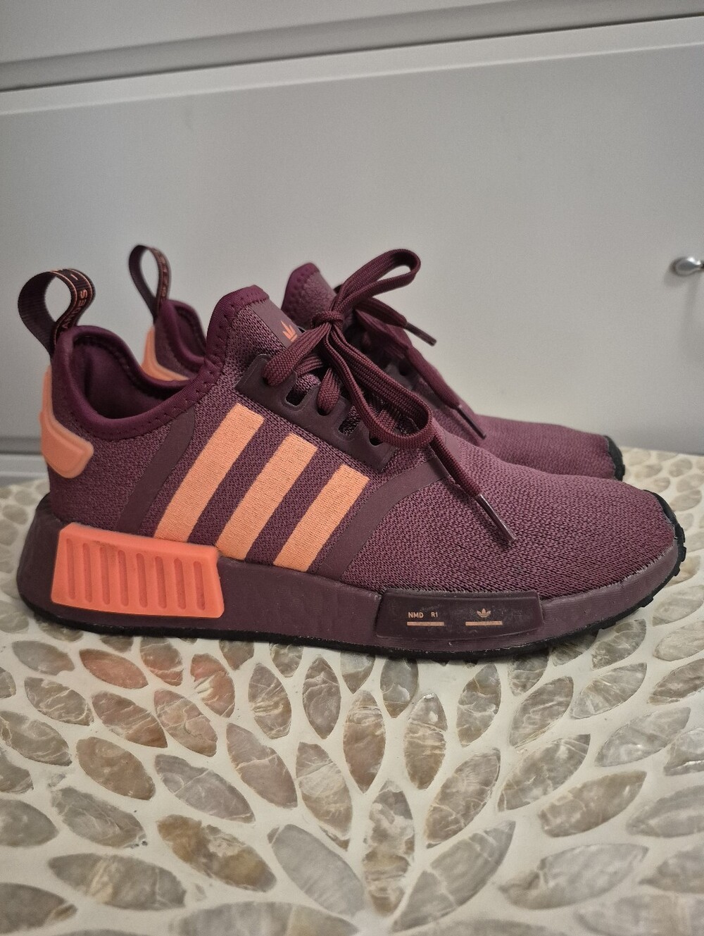 WOMEN'S Adidas NMD R1 Low Shadow Red Beam Orange HP2822 Size 7
